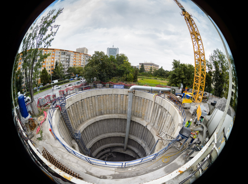 foto prací během geologického průzkumu