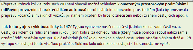 přeprava kol v busech - proč to funguje jen omezeně 