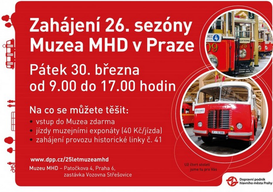 Pozvánka DPP do Muzea a slavnostní jízdy