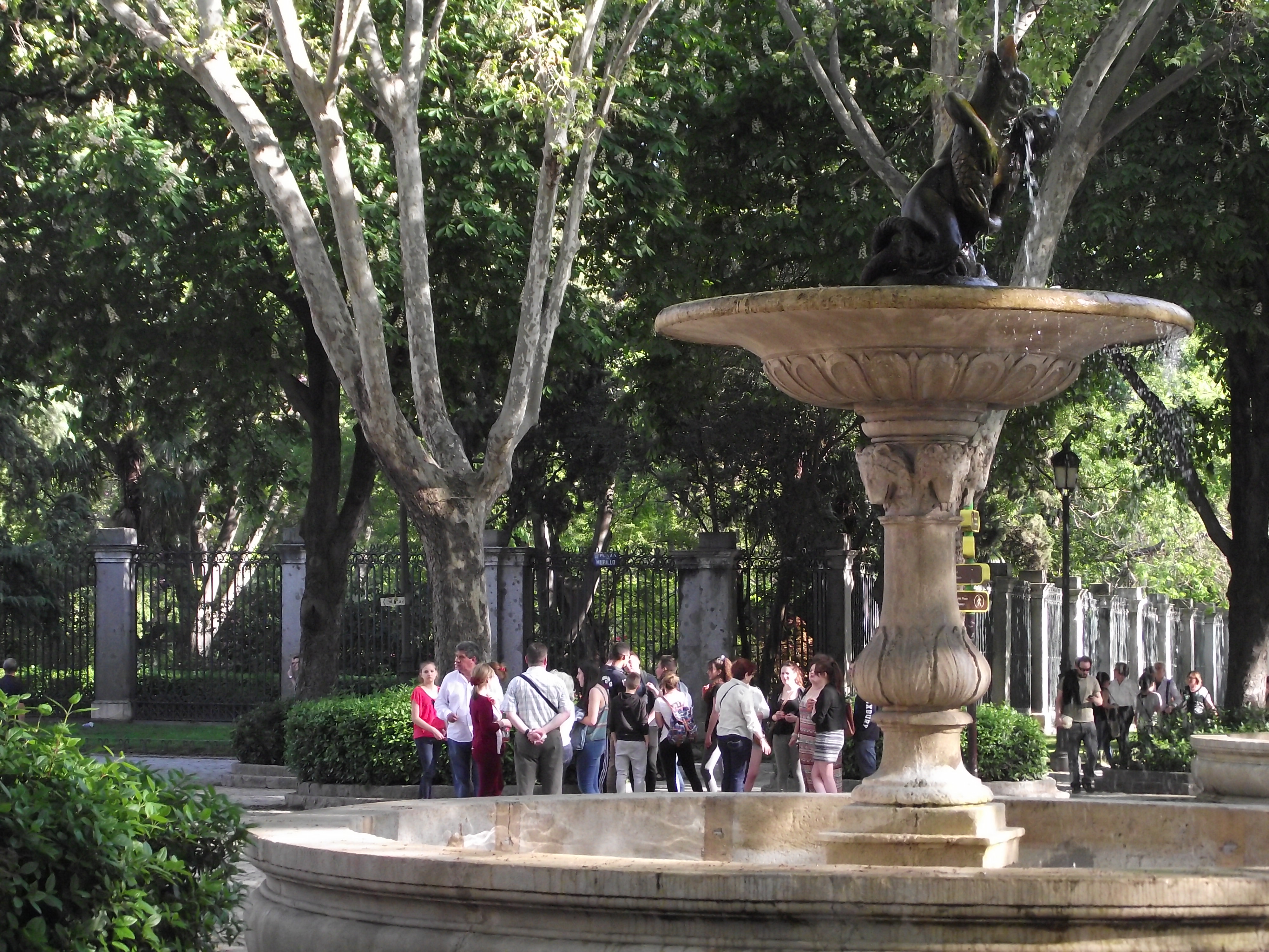 Paseo del Prado - stromy a fontány vás usmíří s auty i vedrem