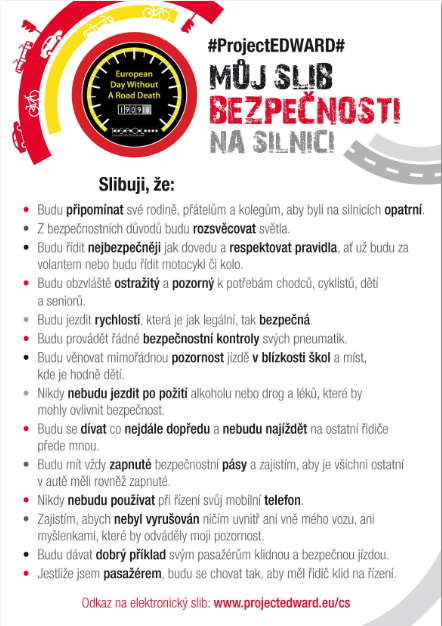 elektronický slib bezpečnosti - znění