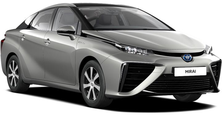 nová Toyota Mirai - kompletně na vodík. V ČR zatím nedostupná