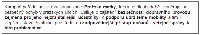 rámeček s informacemi o Pražských matkách