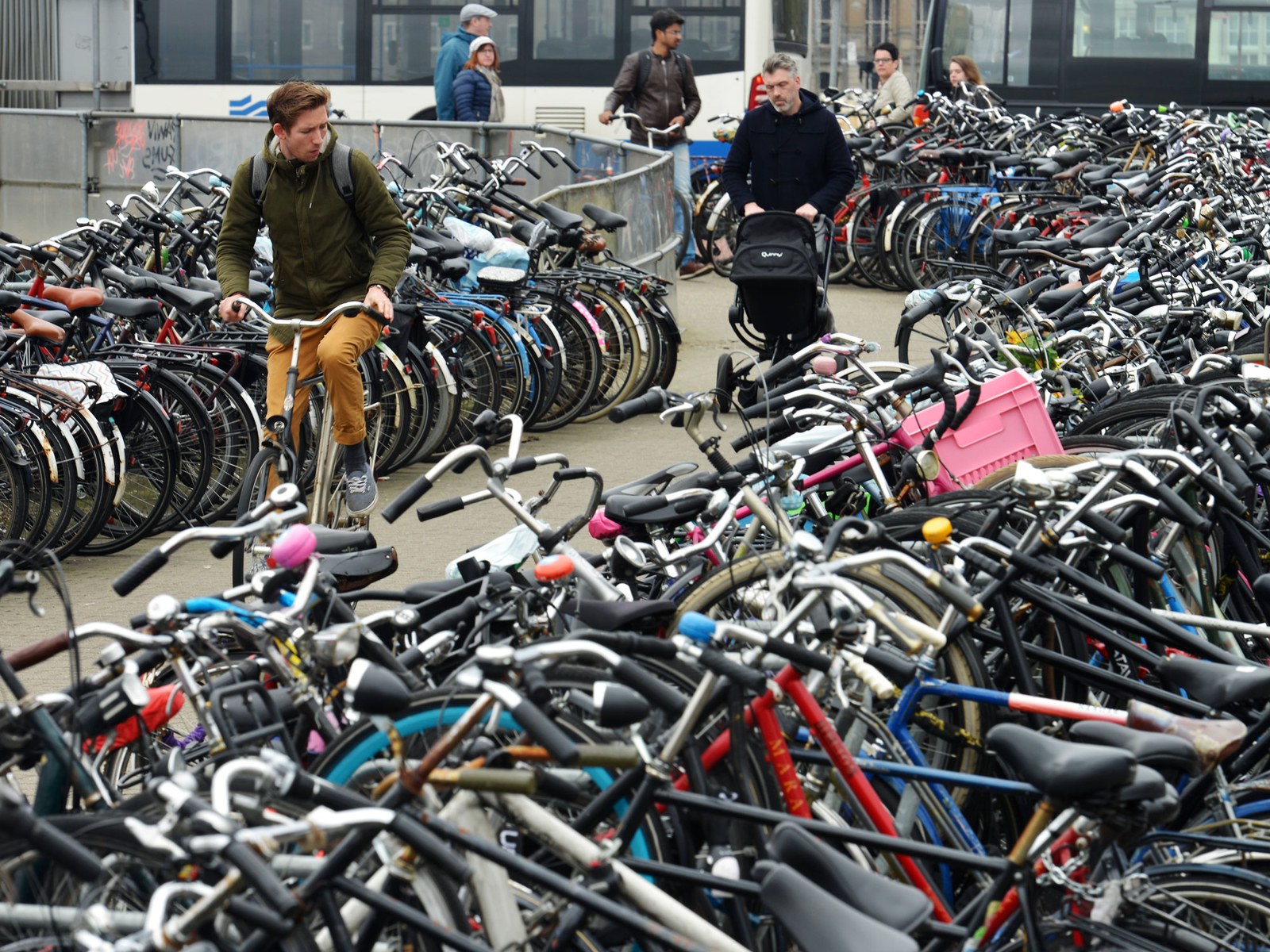 cyklisté v Amsterdamu