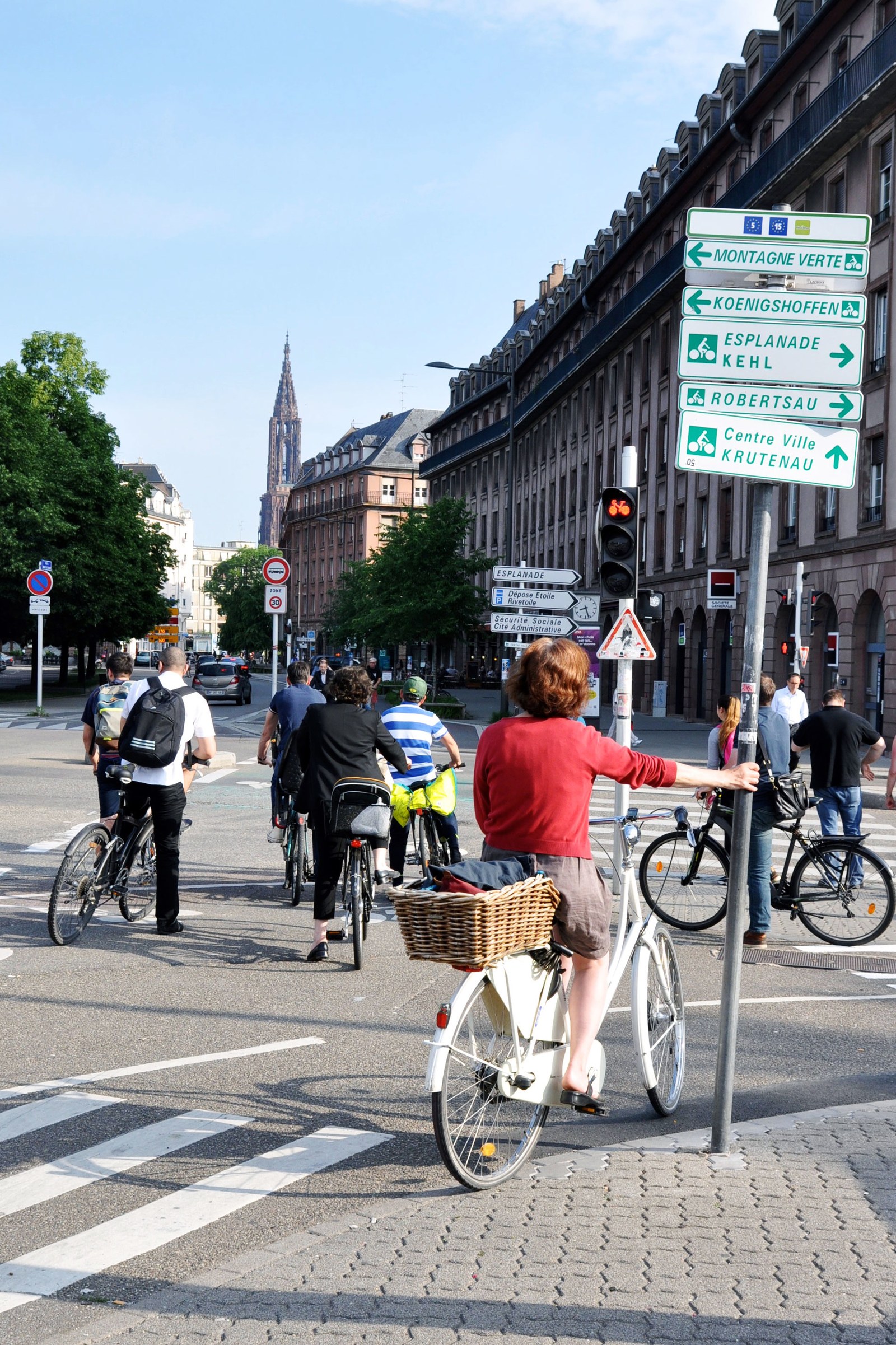 cyklisté ve Štrasburku