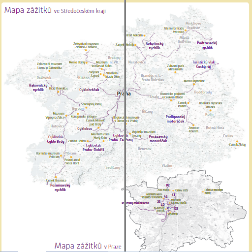 mapa zážitků v Praze a Středočeském kraji