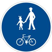 dopravní značka Stezka pro chodce a cyklisty