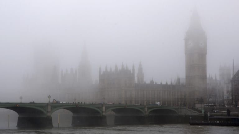 fotka londýnského smogu z roku 1952