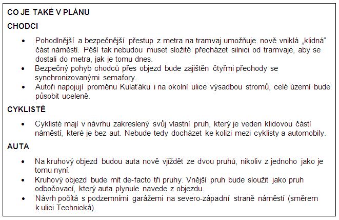 rámeček - v čem proměna pomůže chodcům, cyklistům a autům