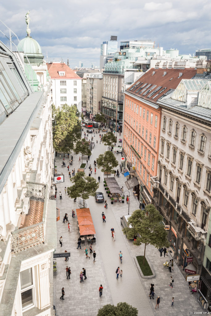 vizualizace vídeňské ulice po rekonstrukci