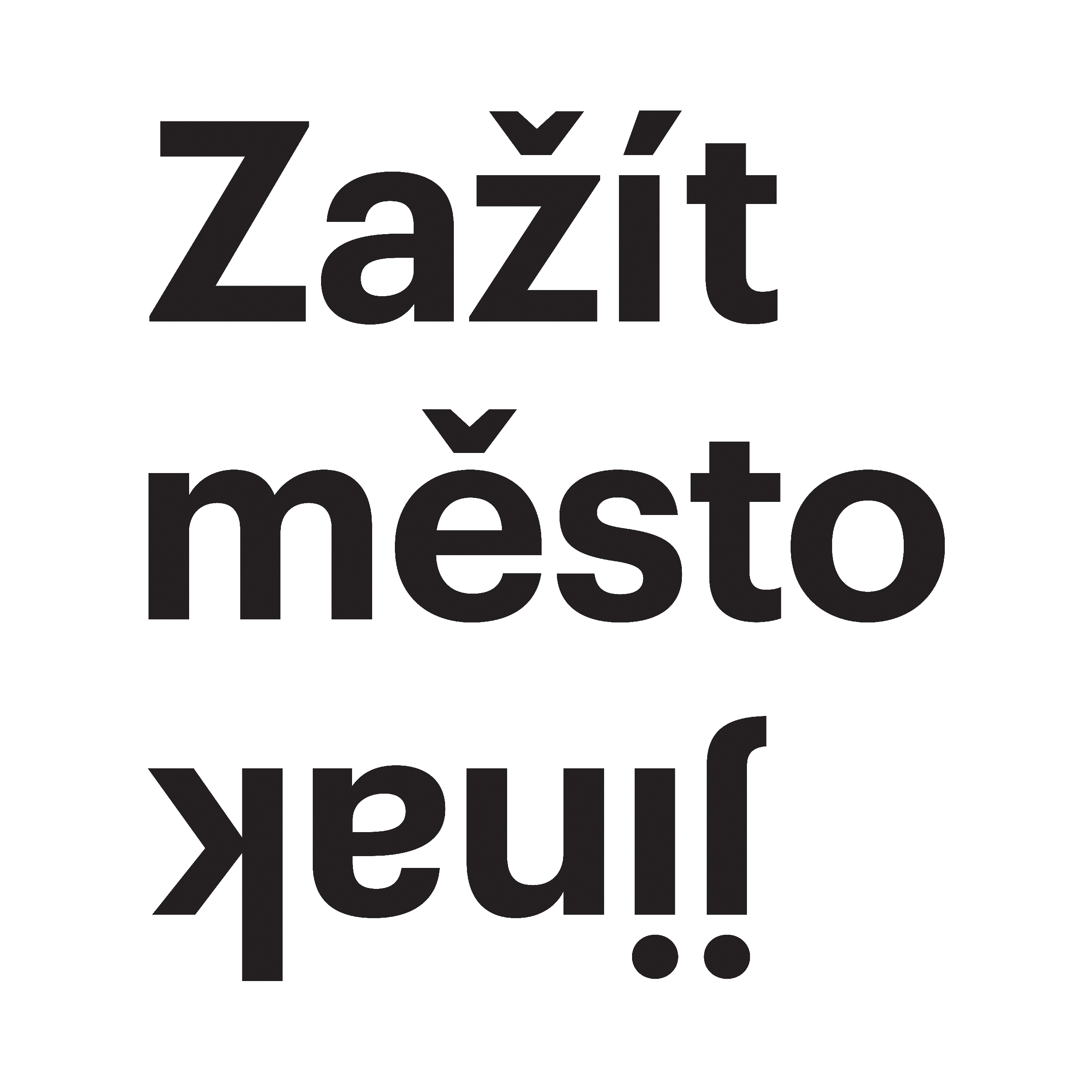 logo akce Zažít město jinak