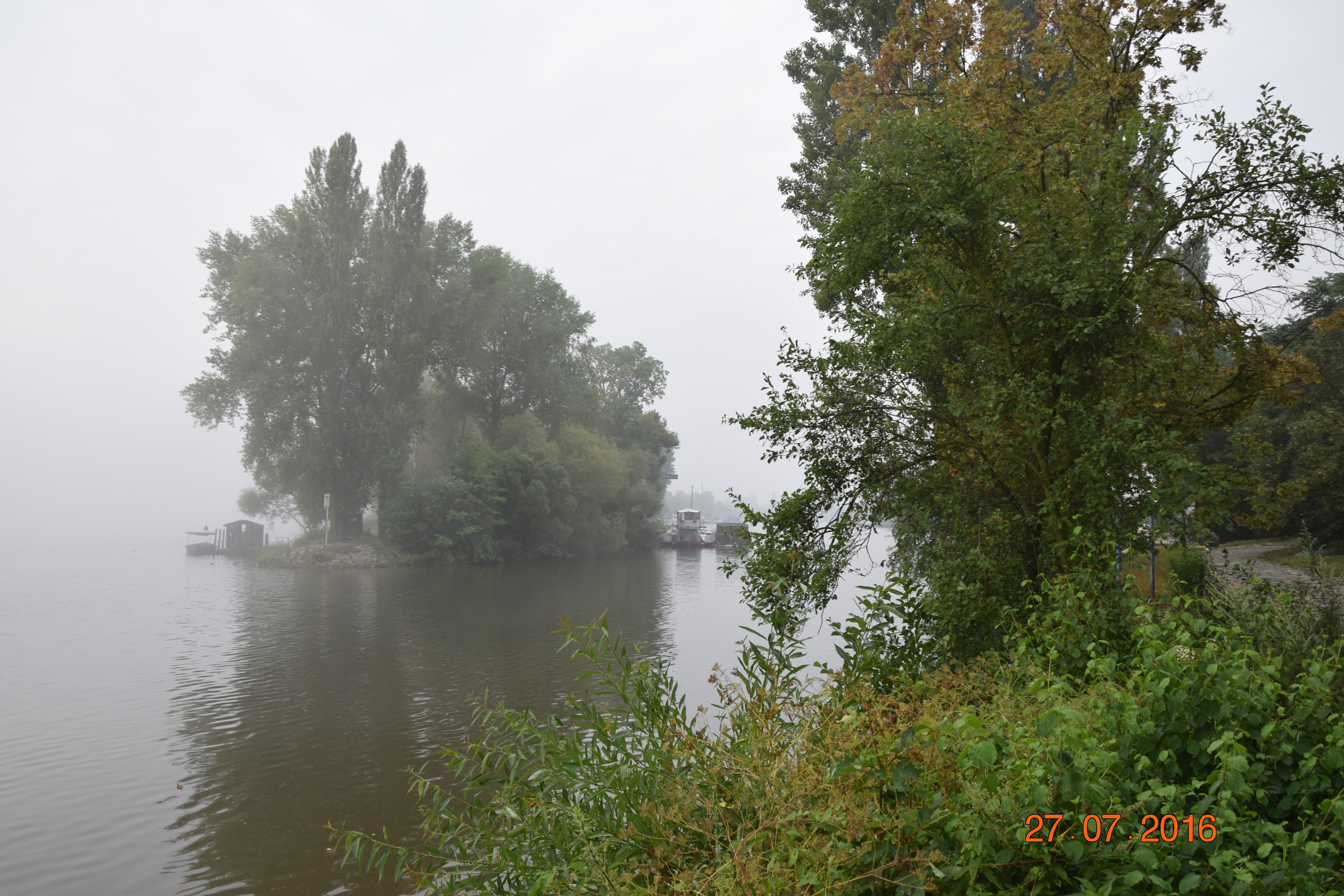 Císařská louka - pohled na severní cíp ostrova