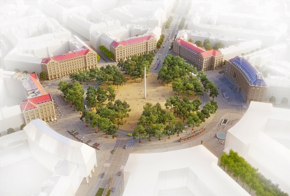 vizualizace budoucí podoby náměstí