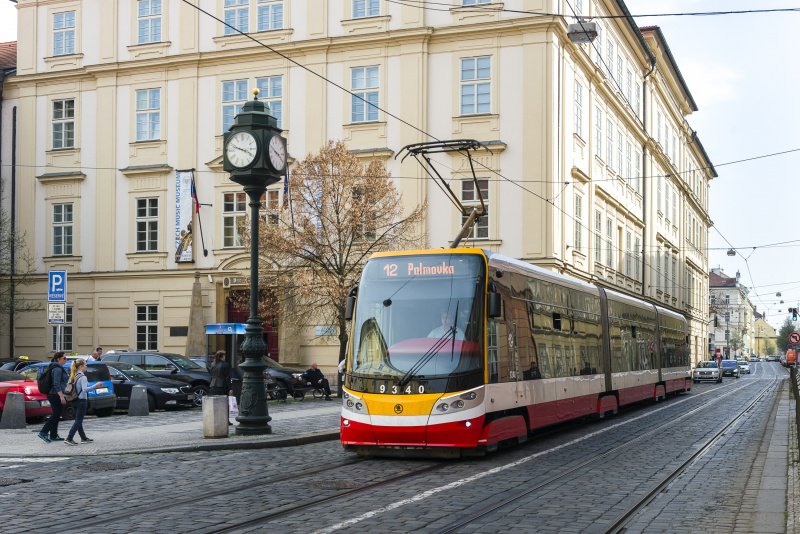 foto jedné z pražských tramvají