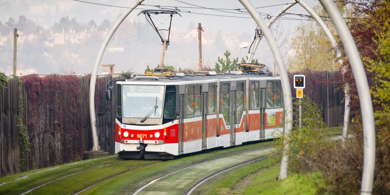foto pražské tramvaje