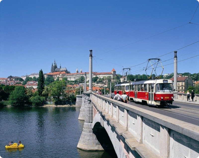 Jednodenní jízdenky T+R z vlaku pro cestování po Praze