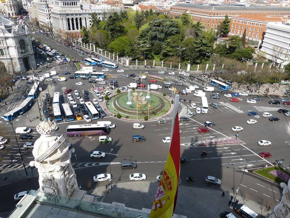 automobily v Madridu