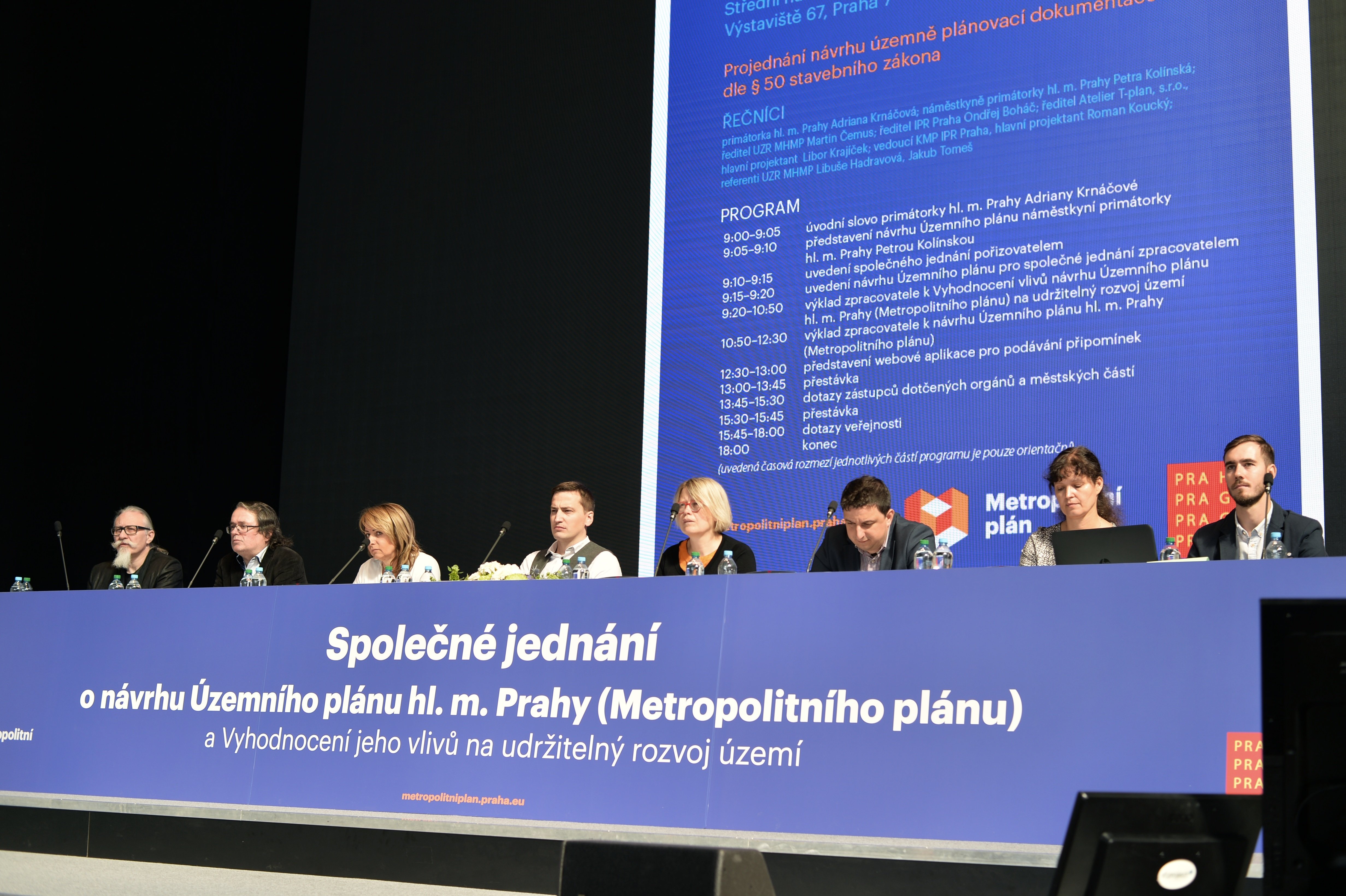 Momentka ze středečního Společného jednání o návrhu Metropolitního plánu