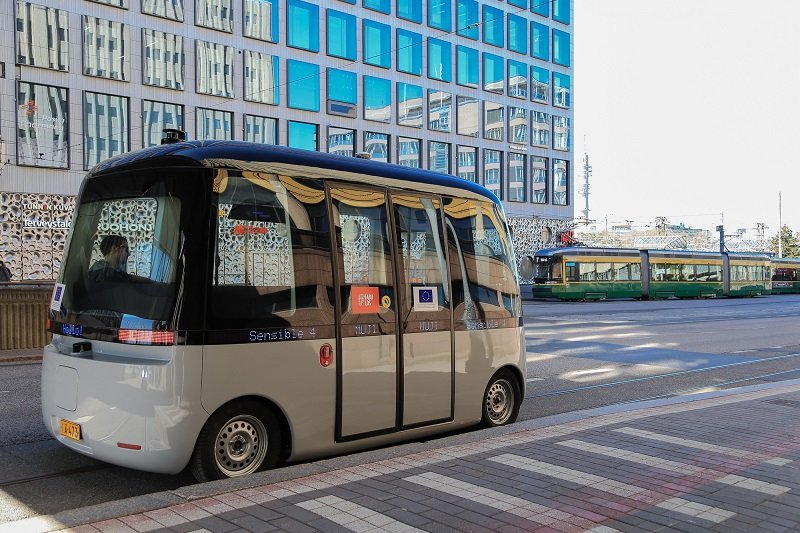 Autonomní minibus v Helsinkách, Zdroj:Forum Virium Helsinki