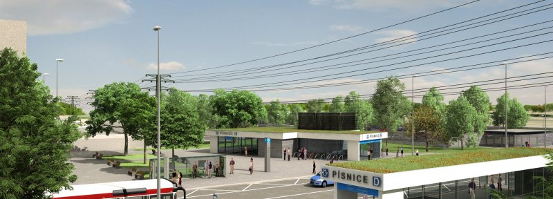 vizualizace budoucí stanice metra D "Písnice"