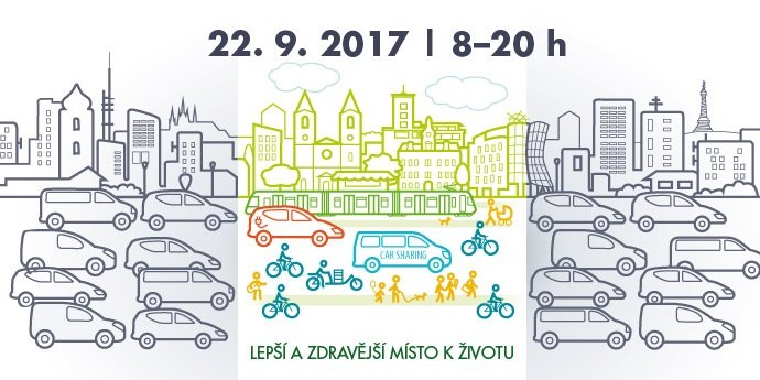 plakát Dne pro Prahu / Dne bez aut 2017
