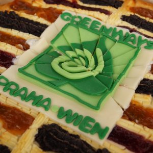 Koláč Greenway k příležitosti proznačení GW v roce 2016 Autorka: Sylva Švihelová