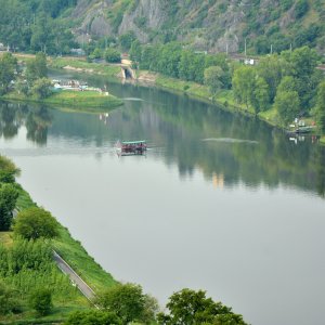 Nasbíráno cestou - začátek EV7 v Praze - přívoz u Sedlce