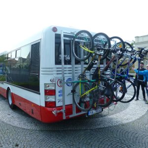 První cyklobus v Praze