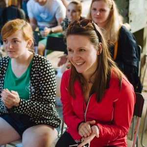 Workshop Jak bezpečně jezdit Prahou na kole. Foto: Jan Hromádko